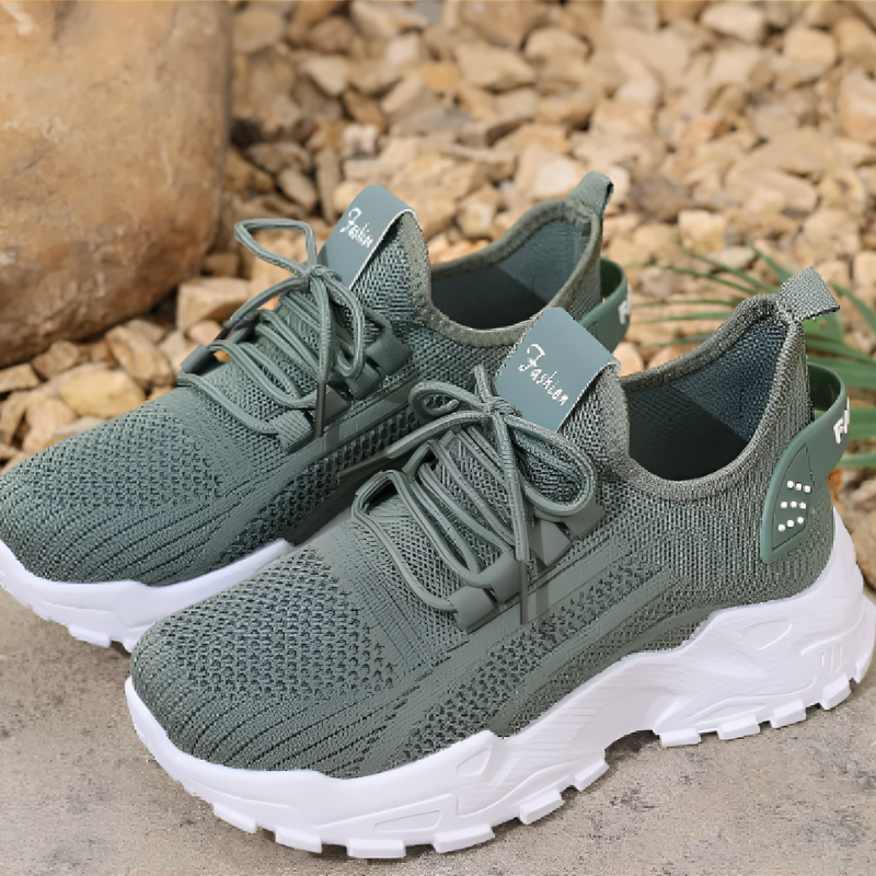Dame sneakers med letvægt og åndbar mesh