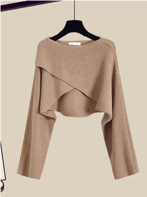 Stilfuldt 3-delt Sæt til Damer med Oversized Bukser