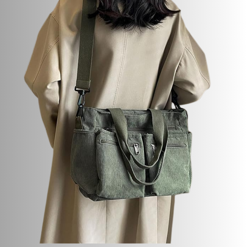 Chic Urban Corduroy Skuldertaske til Damer