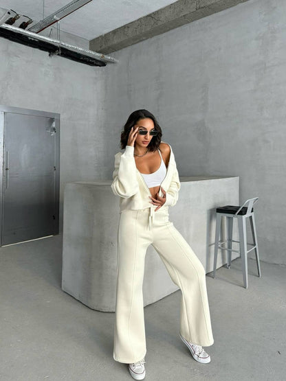 Luksuriøst 3-delt Træningssæt til Damer med Vest Top og Bukser