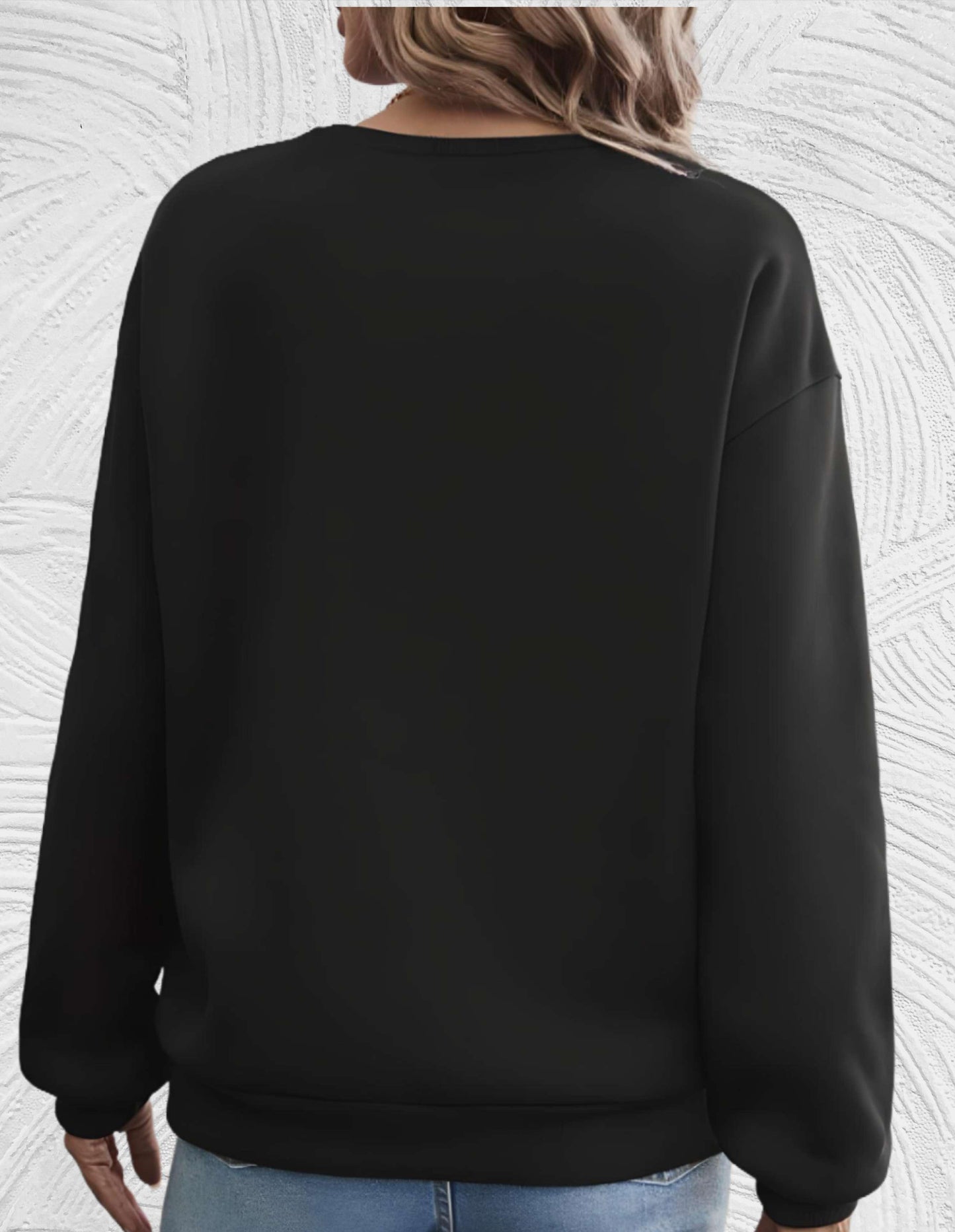 Stilfuld Komfortabel Dame Sweatshirt Med Print Og Lange Ærmer