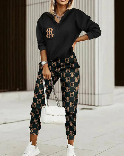 Premium Joggingdragt Luksuriøst Hjemmesæt til Kvinder