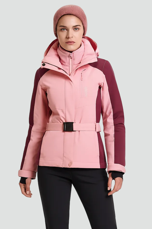 Komfortabelt skisæt til damer med justerbart bælte og lynlås