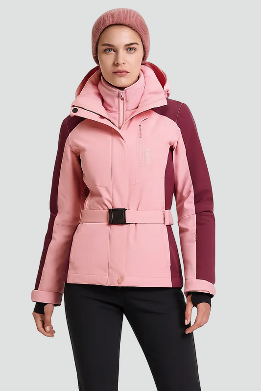 Komfortabelt skisæt til damer med justerbart bælte og lynlås