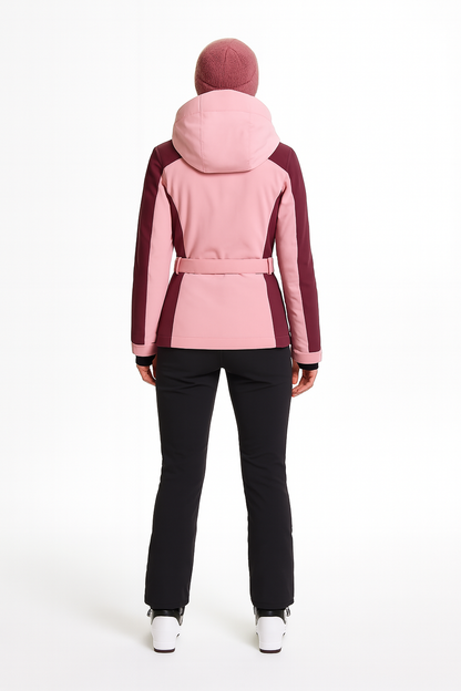 Komfortabelt skisæt til damer med justerbart bælte og lynlås