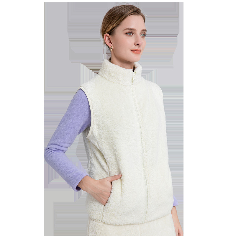 Varm Dame Fleece Bodywarmer Med Lynlås Og Praktiske Lommer