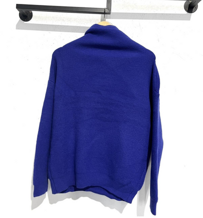 Strikket Oversized Hættetrøje med Hætte