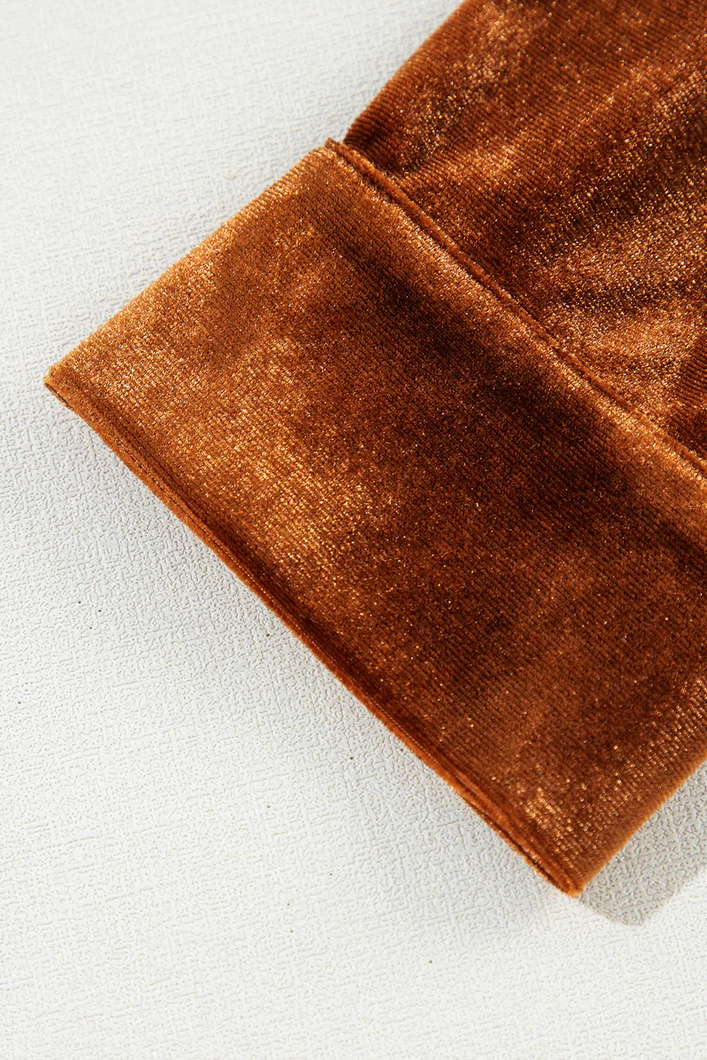 Elegant Dame Fløjlsskjorte med Knapper