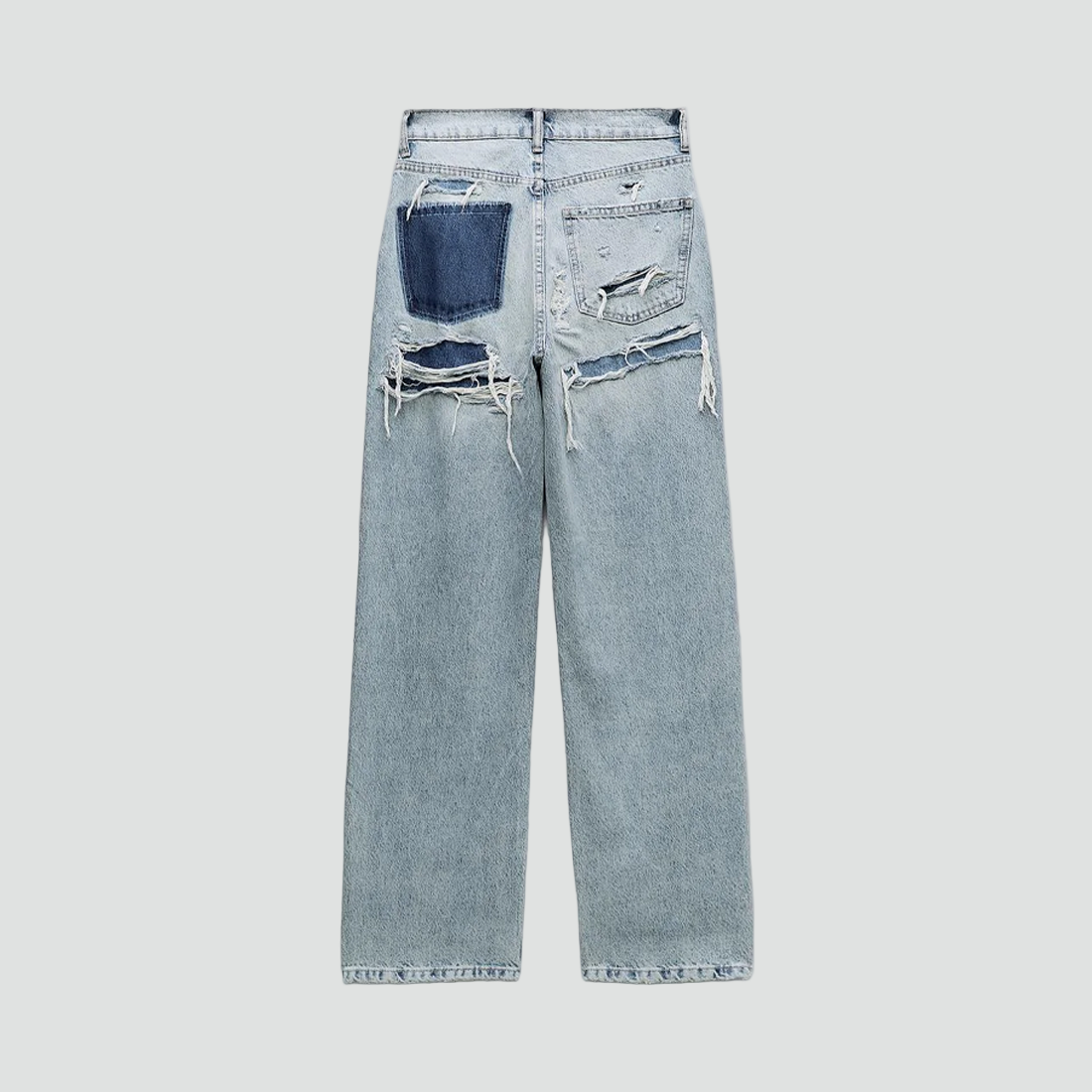 Vintage og Stilfulde Damejeans med Høj Talje og Ripped Detaljer
