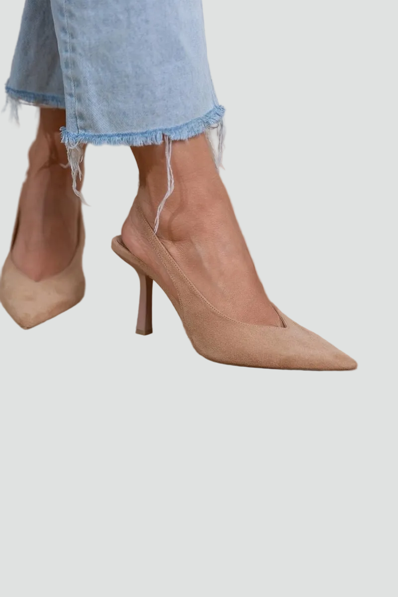 Dame elegante stiletter med spids tå og slank høj hæl